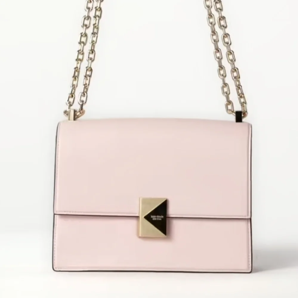 Kate Spade ♠️ NY Deco Chain Shoulder Bag In Pastry Pink NWT